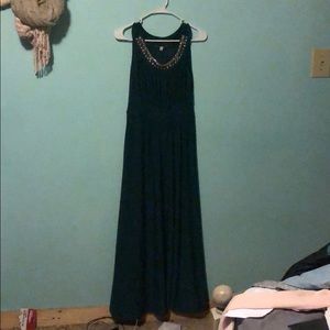Elegant Green Formal Dress (Size Small)